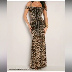 TA3 Sweetie Mermaid Dress Brand XS new with tags leopard